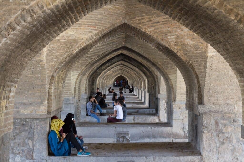Iraanse jongeren in Isfahan